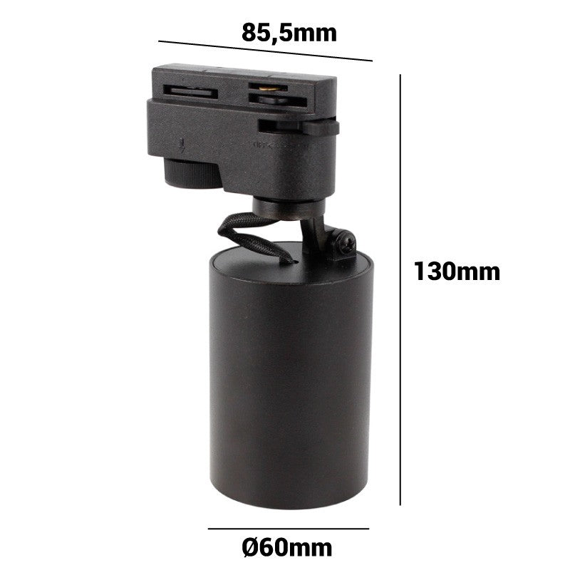 Foco LED para Carril Monofásico Orientable GU10