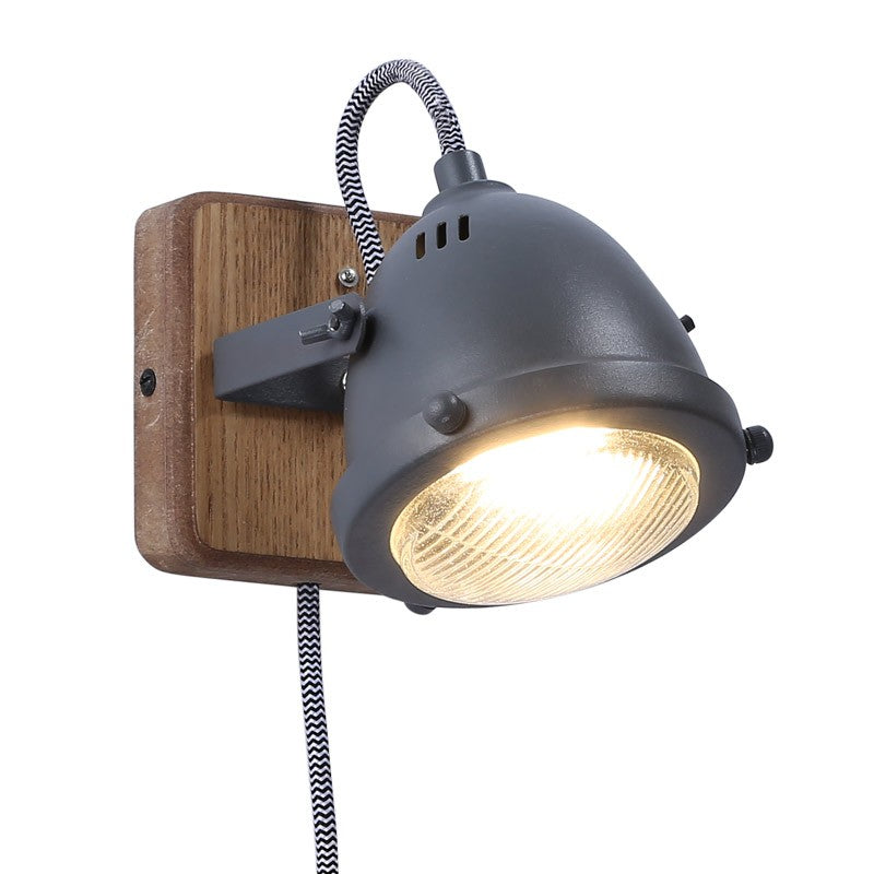 Aplique de pared industrial "Mott" - Orientable - GU10 Incluida
