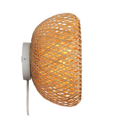 Aplique de mimbre con enchufe "Round"