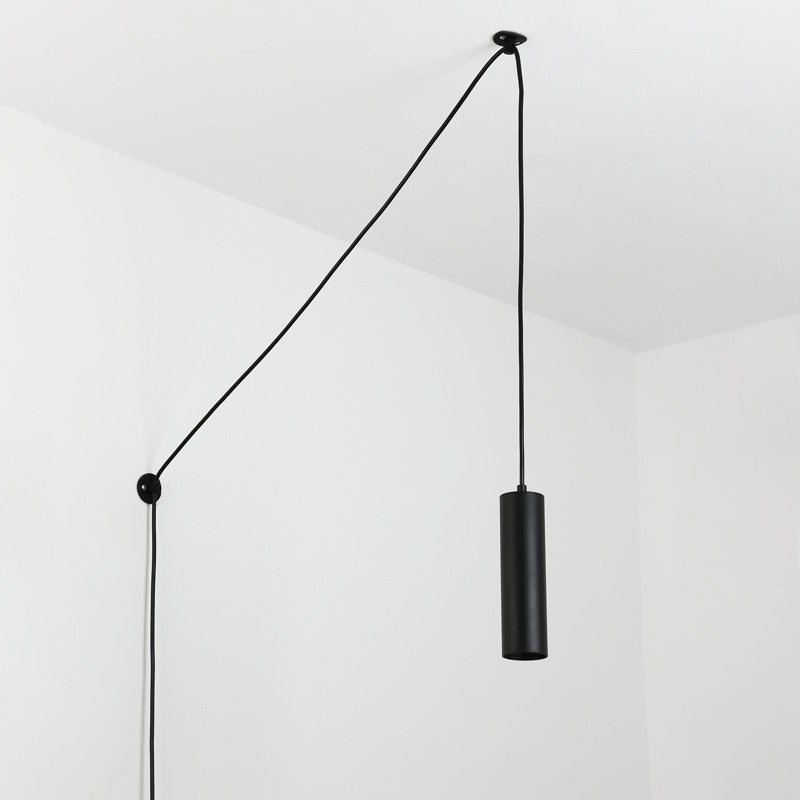 Lámpara colgante minimalista con cable y enchufe "RIM" - GU10