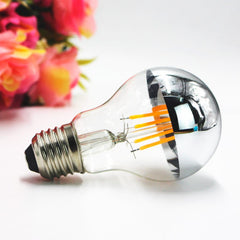 Bombilla Led Efecto Espejo Plateada E27 6W
