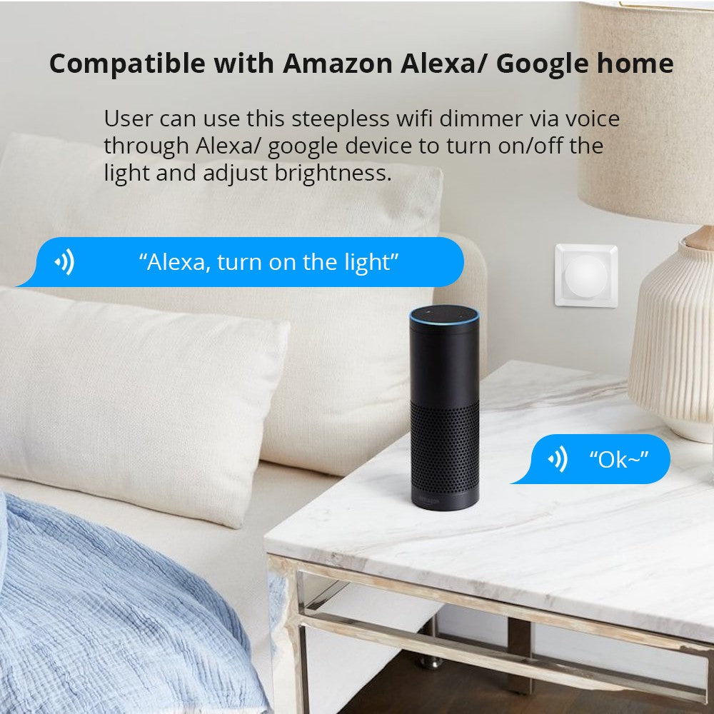 Dimmer Smart WIFI 200W Función Encendido/Apagado