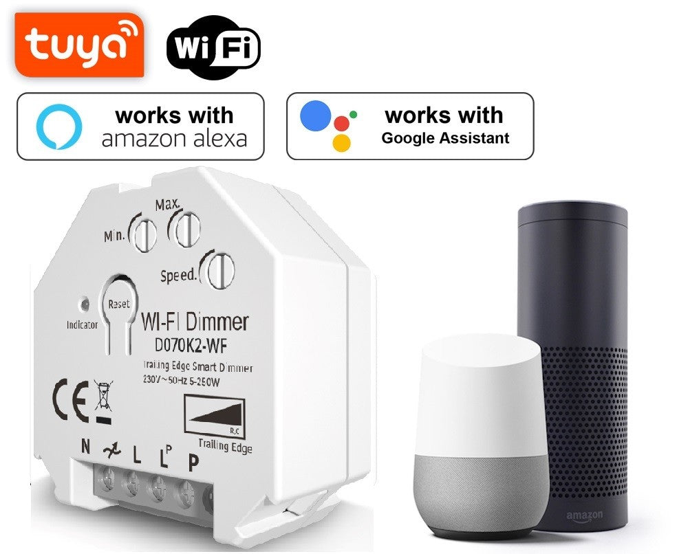 Dimmer SMART WIFI 250W Tuya APP - PUSH