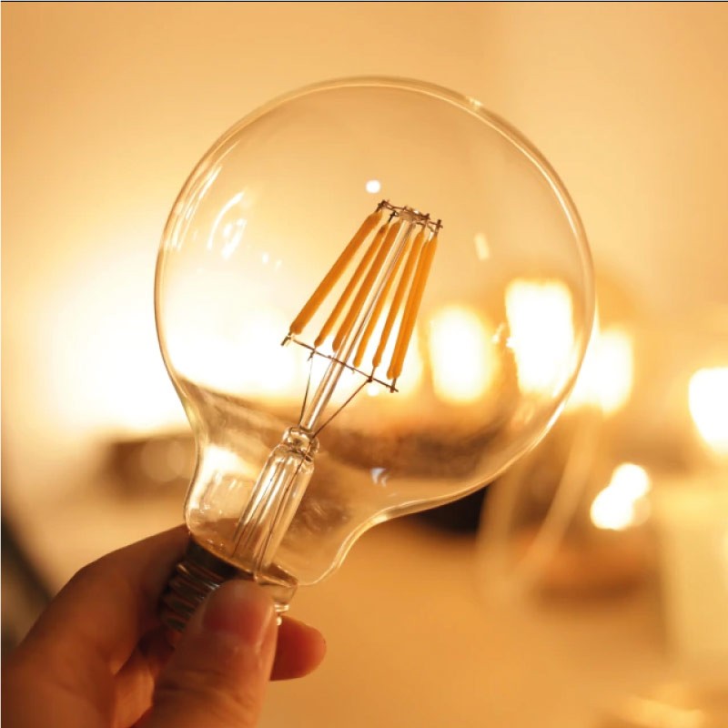 Bombilla LED filamento E27 G95 - 8W
