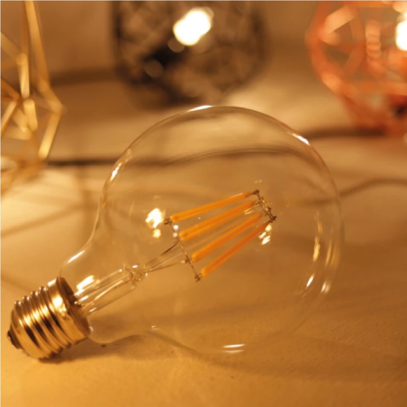 Bombilla LED filamento E27 G95 - 8W
