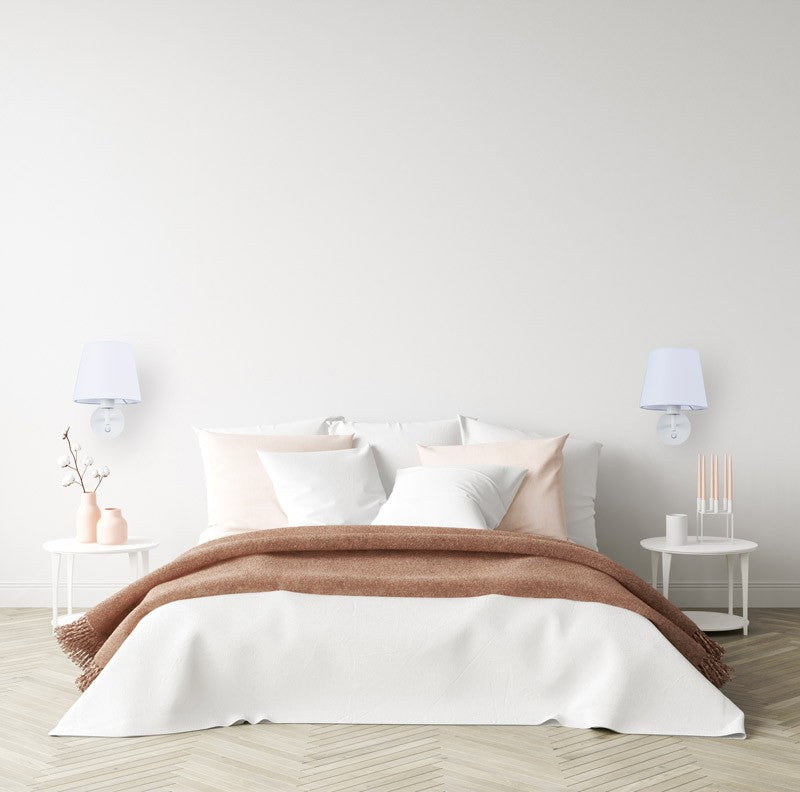 Aplique de pared con pantalla e interruptor Classic "RIGA" - E27