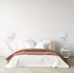 Aplique de pared con pantalla e interruptor Classic "RIGA" - E27