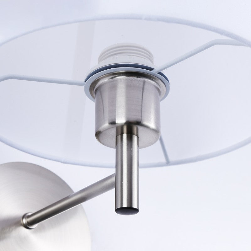 Aplique de pared con pantalla e interruptor Classic "RIGA" - E27