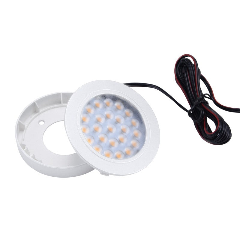 Downlight bajo mueble 2W empotrable y de superficie 12V