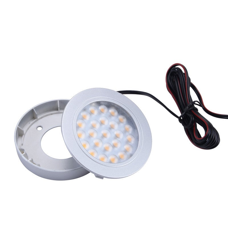 Downlight bajo mueble 2W empotrable y de superficie 12V