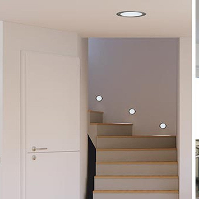 Downlight bajo mueble 2W empotrable y de superficie 12V