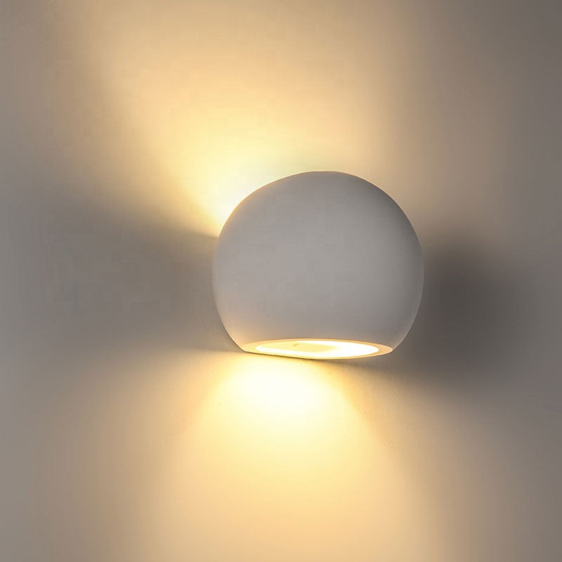 Aplique de pared de escayola "Ball" G9