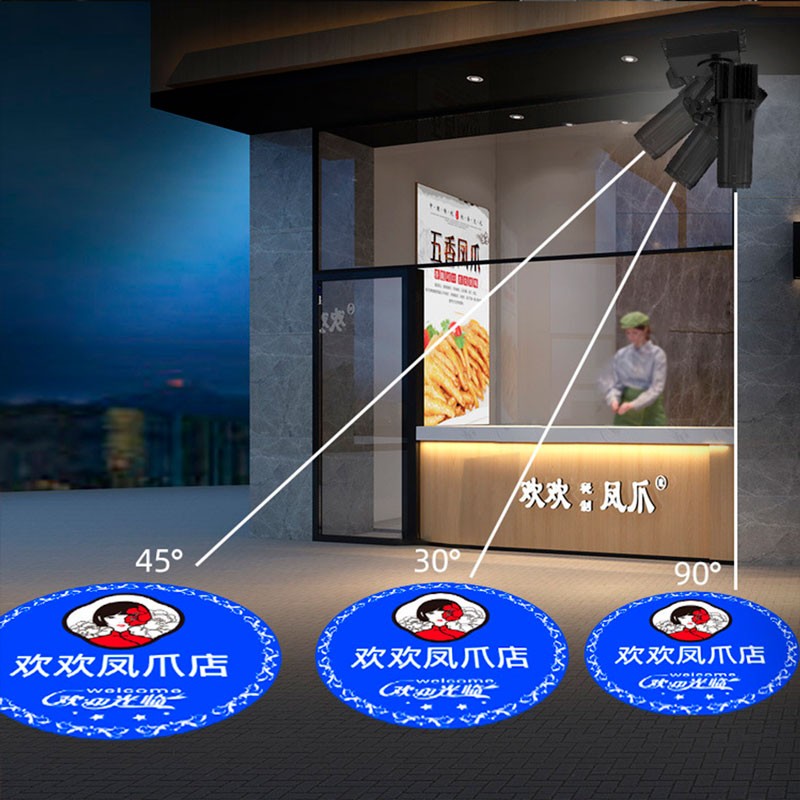 Proyector de logos LED GOBO 20W fijo interior - Óptica 20° -  IP20