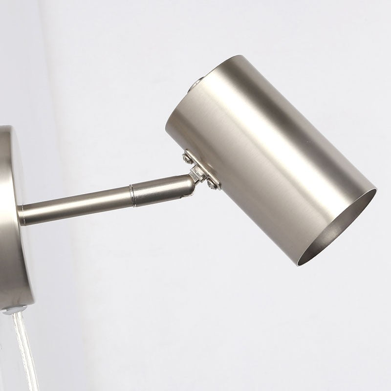 Aplique de pared interior orientable "Ben" con cable y enchufe - E27