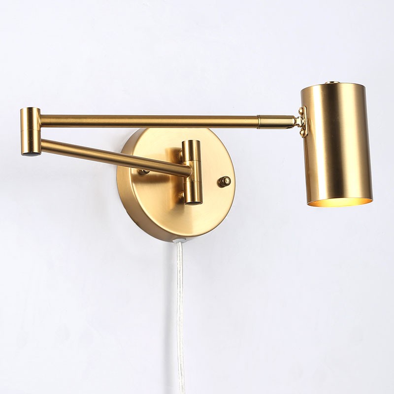 Aplique de pared extensible con enchufe "Lisa" - E27 G45