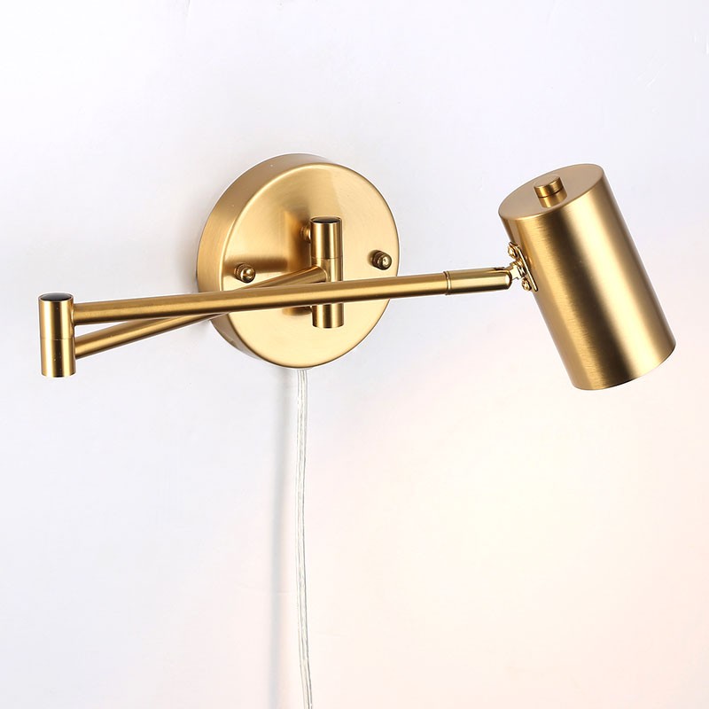 Aplique de pared extensible con enchufe "Lisa" - E27 G45