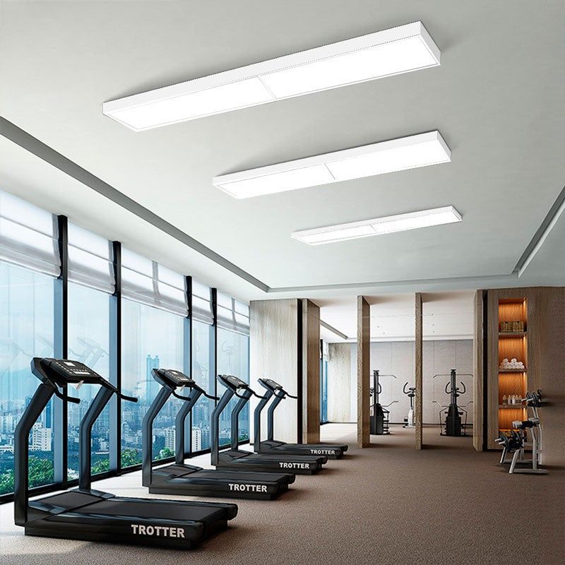 Panel LED slim de superficie 120X30 cm - Driver Philips - 44W - UGR19 - Con KIT de montaje