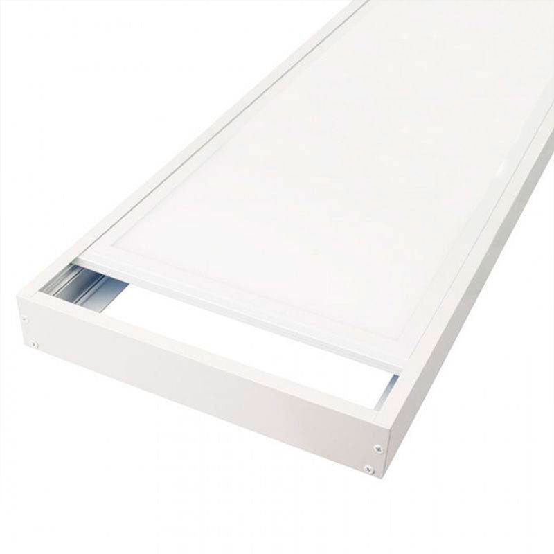 Panel LED slim de superficie 120X30 cm - Driver Philips - 44W - UGR19 - Con KIT de montaje