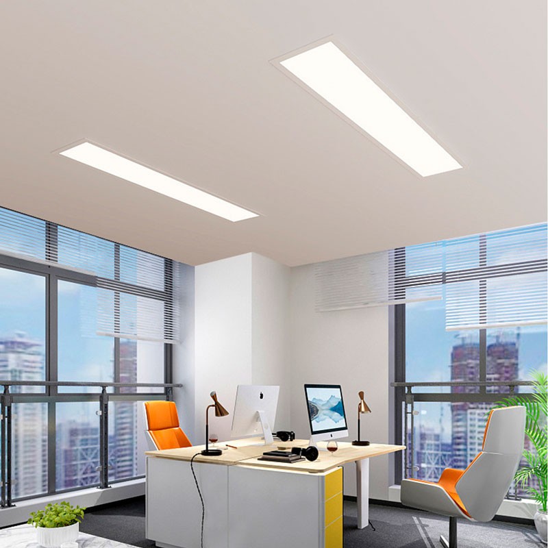 Panel LED slim empotrable 120X30 cm -  Driver Philips - 44W - UGR19 - Con KIT de montaje