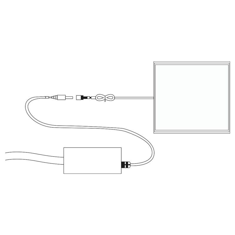 Pack de 4 paneles LED slim 60X60 cm - Driver Philips - 44W - UGR19 - IP40