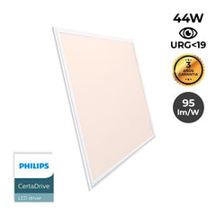 Pack de 6 paneles LED slim 60X60 cm - Driver Philips - 44W - UGR19 - IP40