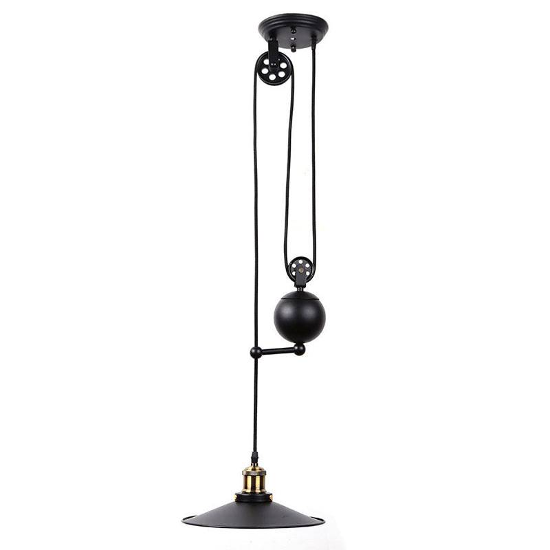 Lámpara colgante industrial polea "CLOCK WORK"