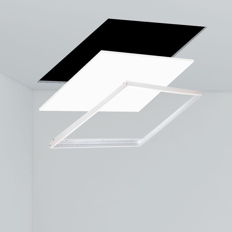 Panel LED de superficie slim 60X60 cm - Driver PHILIPS - 44W - UGR19 - con KIT de montaje