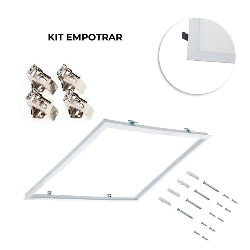 Panel LED 60X60cm con KIT de empotrar 44W UGR19 Driver Philips