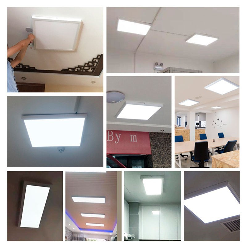 Panel LED de superficie slim 60X60 cm - Driver PHILIPS - 44W - UGR19 - con KIT de montaje
