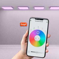 Panel LED de superficie WIFI SMART RGB / RGBW + CCT - 60x60 cm - 40W - Con KIT de montaje