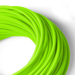 Cable eléctrico redondo revestido de algodón Verde Cítrico