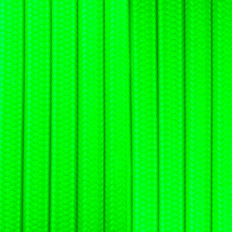 Cable eléctrico redondo revestido de algodón Verde Cítrico