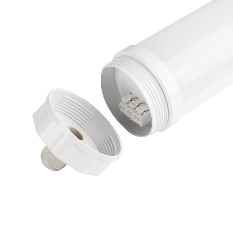 Luminaria estanca tubular para uso industrial - 120cm - 30W - IP65 - IK10