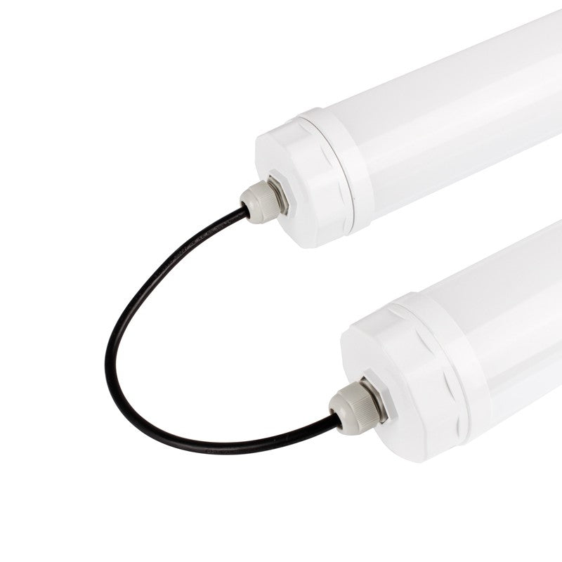 Luminaria estanca tubular para uso industrial - 120cm - 30W - IP65 - IK10