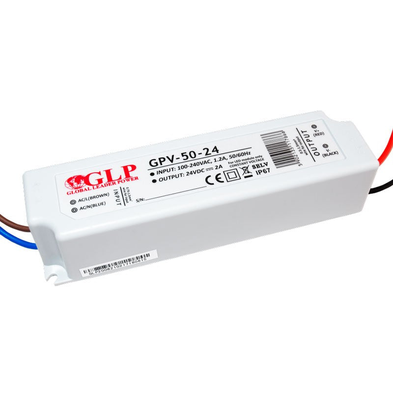 Fuente de alimentación estanca 24V DC - 50W  - IP67 - GLP