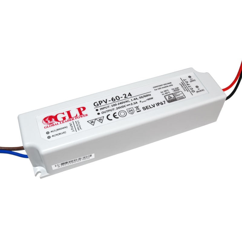 Fuente de alimentación estanca 24V DC - 60W  - IP67 - GLP