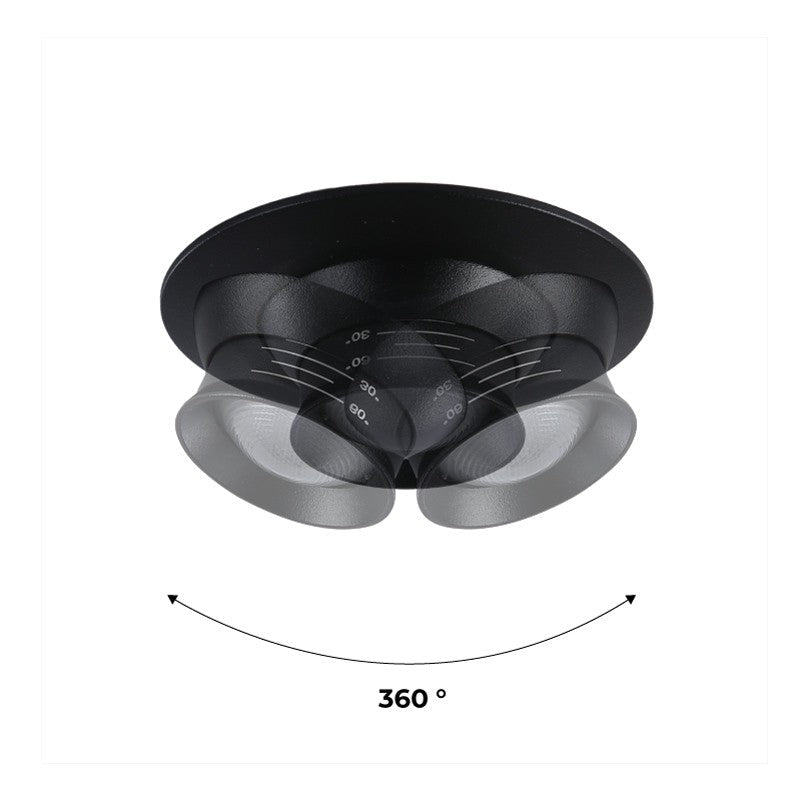 Foco empotrable LED con zoom - Orientable - Chip Cree - 2700K - 3W