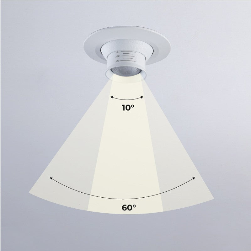 Foco empotrable LED con zoom - Orientable - Chip Cree - 2700K - 3W