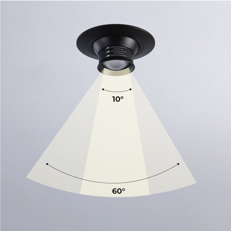 Foco empotrable LED con zoom - Orientable - Chip Cree - 2700K - 3W