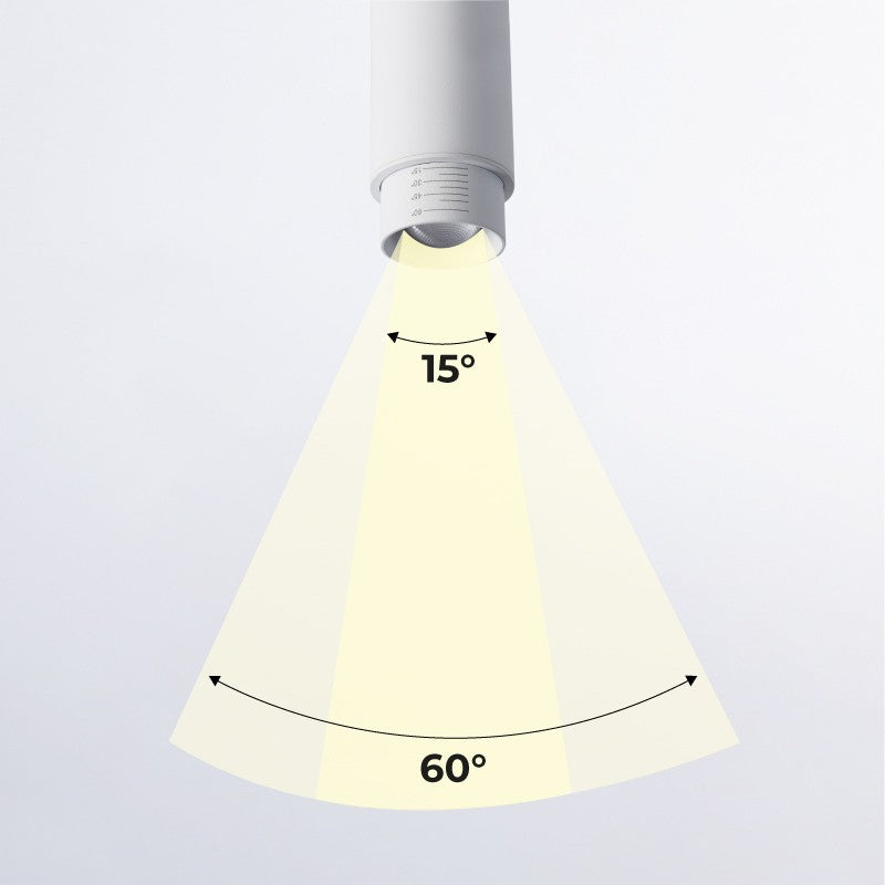 Aplique de techo LED orientable 8W - Ángulo ajustable - 2800K