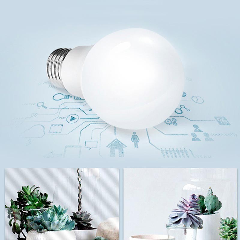 Bombilla Esférica LED E14 G45 5W Opal