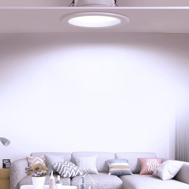 Downlight LED circular empotrable 25W - Uso profesional - Ø190 mm