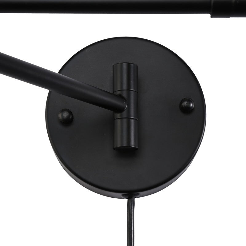 Aplique de pared con brazo articulado y enchufe "SILVA"