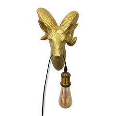 Aplique de pared Muflón Dorado "Capris" E27