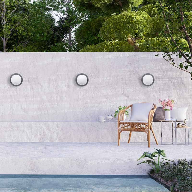 Plafón de exterior estanco de pared o techo FUMAGALLI BERTA E27 IP66