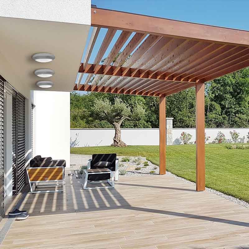 Plafón de exterior estanco de pared o techo FUMAGALLI BERTA E27 IP66