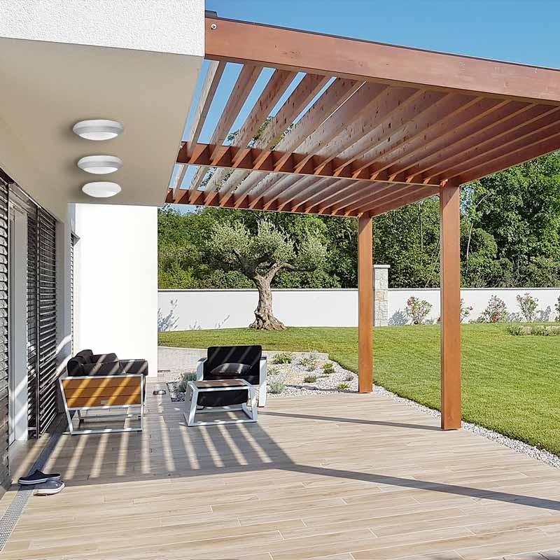 Plafón de exterior estanco de pared o techo FUMAGALLI BERTA E27 IP66
