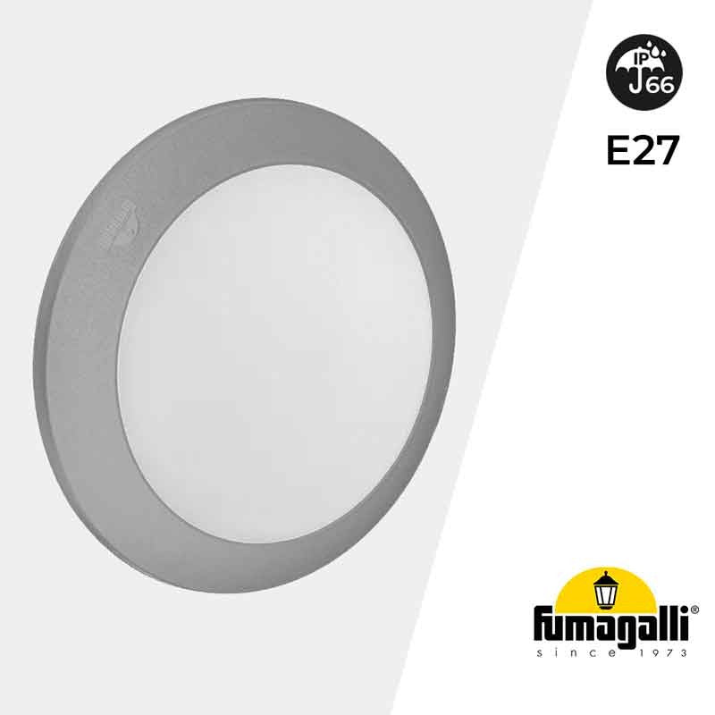 Plafón de exterior estanco de pared o techo FUMAGALLI BERTA E27 IP66