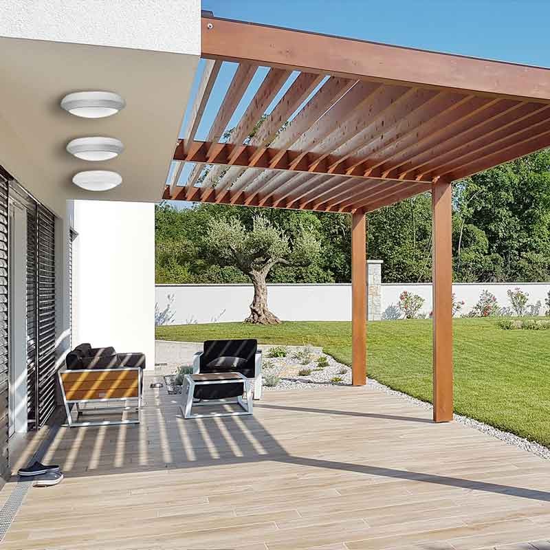 Plafón estanco para techo o pared FUMAGALLI UMBERTA 2x E27 IP66