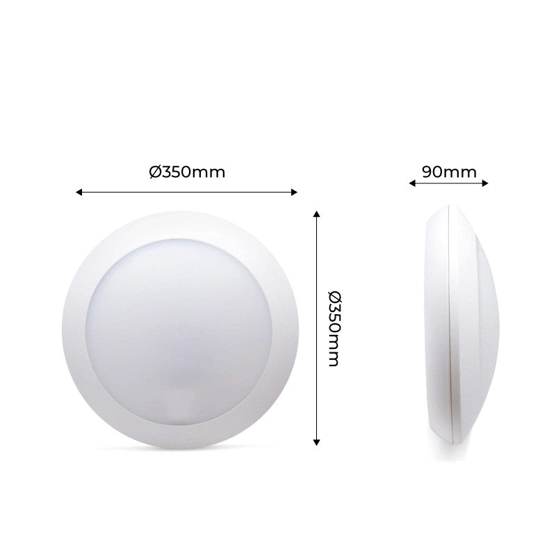 Plafón estanco para techo o pared FUMAGALLI UMBERTA 2x E27 IP66